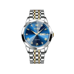 OLEVS 9931G New Exclusive Design Quartz Watch for Men blue - Image 6