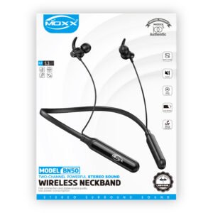 MOXX WIRELESS NECKBAND HEADPHONE | TWO CHANNEL POWERFUL STEREO SOUND |
