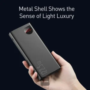 Baseus Adaman 20000mAh 22.5W Metal Power Bank with Digital Display – Black - Image 6