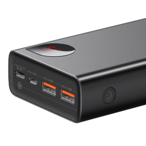 Baseus Adaman 20000mAh 22.5W Metal Power Bank with Digital Display – Black - Image 2